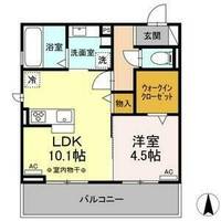 愛知県名古屋市瑞穂区苗代町(アパート)の賃貸物件の間取り