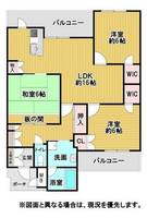 福岡県北九州市門司区広石2丁目(マンション)の賃貸物件の間取り