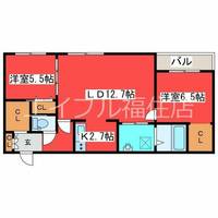 エフュート福住の間取り