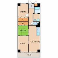 兵庫県尼崎市東園田町6丁目(マンション)の賃貸物件の間取り