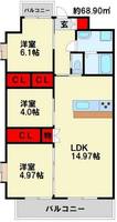 物件の間取り画像
