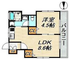 ラムール長田の間取り
