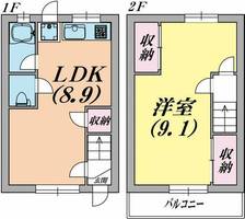 フェリオ高取山町 WESTの間取り