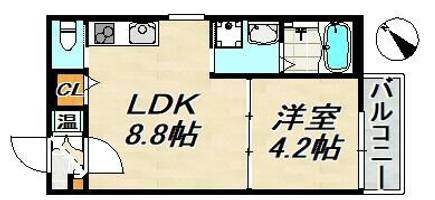 MAXIV CITY神戸鷹取DUEの間取り