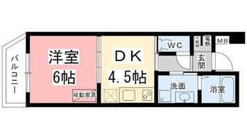 カドモト三国ヶ丘403の間取り
