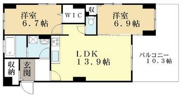 エバー・グリーン宇治の間取り