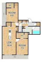 滋賀県草津市大路1丁目(マンション)の賃貸物件の間取り