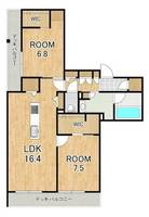 滋賀県草津市大路1丁目(マンション)の賃貸物件の間取り