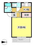 ハイツ作間102の間取り