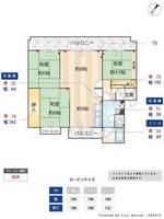 福岡県福岡市南区多賀2丁目(マンション)の賃貸物件の間取り