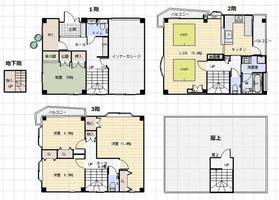大阪府大阪市旭区新森2丁目(一戸建)の賃貸物件の間取り