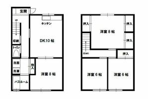 サザンコーポ笹渕103の間取り