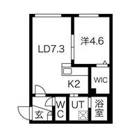 北海道札幌市西区八軒三条西1丁目(マンション)の賃貸物件の間取り