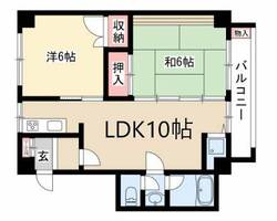 山添マンションの間取り