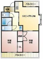 坂井戸マンション401の間取り