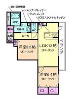 大阪府池田市石橋3丁目(マンション)の賃貸物件の間取り