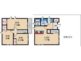 大阪府茨木市若草町(一戸建)の賃貸物件Bの間取り