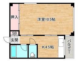 大阪府大阪市旭区森小路1丁目(マンション)の賃貸物件の間取り