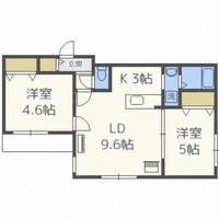 北海道札幌市中央区南十四条西7丁目(マンション)の賃貸物件の間取り