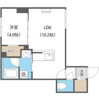 北海道札幌市中央区南十四条西16丁目(マンション)の賃貸物件の間取り