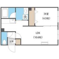北海道札幌市中央区南十四条西16丁目(マンション)の賃貸物件の間取り