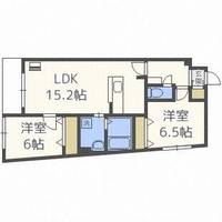 北海道札幌市西区発寒六条14丁目(マンション)の賃貸物件の間取り