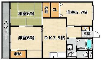 物件の間取り画像
