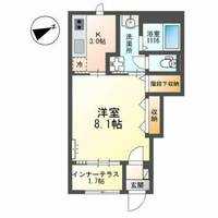 大阪府寝屋川市仁和寺本町2丁目(アパート)の賃貸物件の間取り