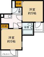大阪府豊中市岡町北2丁目(マンション)の賃貸物件の間取り