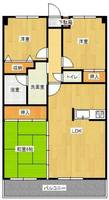 福岡県福岡市城南区鳥飼6丁目(マンション)の賃貸物件の間取り