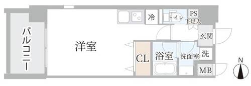 大阪府池田市満寿美町(マンション)の賃貸物件の間取り
