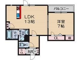 シャーメゾン本町の間取り