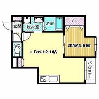 大阪府藤井寺市小山1丁目(アパート)の賃貸物件の間取り