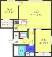 北海道札幌市中央区南十五条西9丁目(マンション)の賃貸物件の間取り