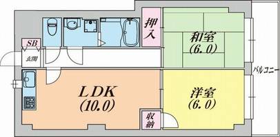 グランディアミアモーレ鈴蘭台の間取り
