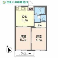 愛知県碧南市石橋町2丁目(アパート)の賃貸物件の間取り