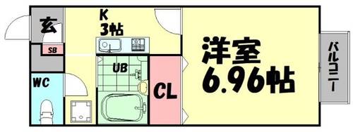 プレジール りんくう107の間取り