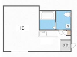 北海道札幌市手稲区手稲本町一条1丁目(アパート)の賃貸物件の間取り
