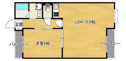 新豊里ハイツの間取り
