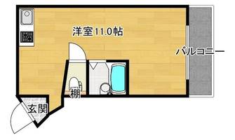 大阪府大阪市東淀川区北江口1丁目(マンション)の賃貸物件の間取り