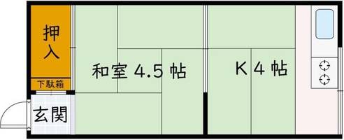 大阪府豊中市庄内西町2丁目(アパート)の賃貸物件の間取り