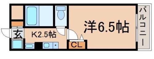 大阪府泉佐野市大西2丁目(マンション)の賃貸物件の間取り