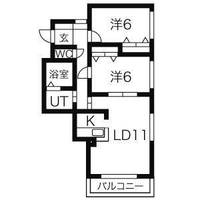 北海道札幌市西区発寒六条7丁目(マンション)の賃貸物件の間取り
