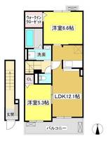 アイリス宮成Bの間取り