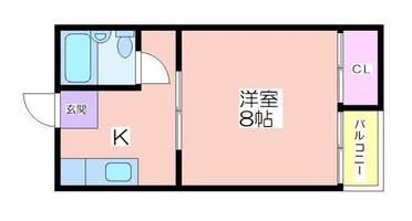 サン泉ハイツ401の間取り