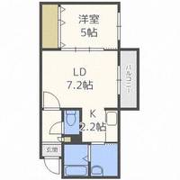 北海道札幌市西区発寒四条7丁目(マンション)の賃貸物件の間取り