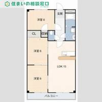 愛知県西尾市熊味町北十五夜(アパート)の賃貸物件の間取り