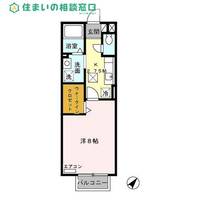 愛知県西尾市寄住町東浦(アパート)の賃貸物件の間取り