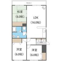 北海道札幌市西区発寒十四条3丁目(マンション)の賃貸物件の間取り