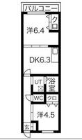 Vivid Field Osaka303の間取り